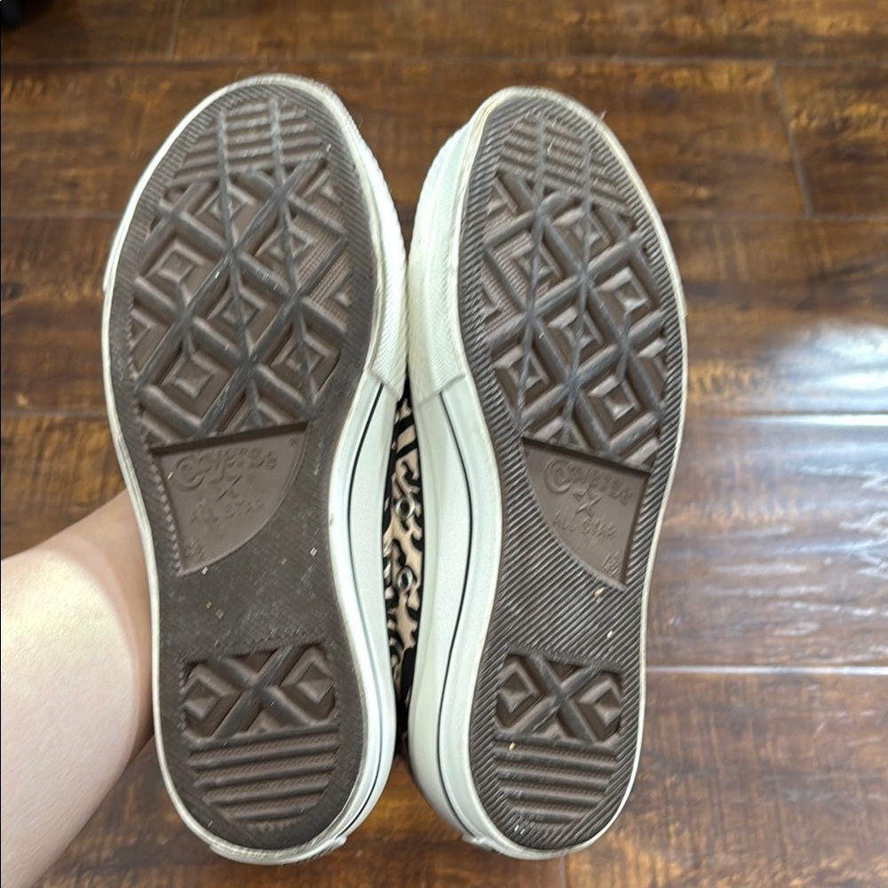 Converse -CT Platform Hi Jungle Art -Sneakers - Black and Cream 571084C - Picture 8 of 10